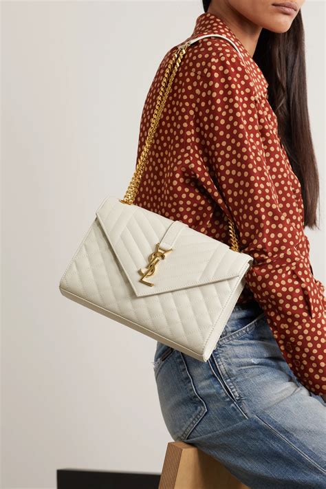 ysl envelope medium bag in mix matelasse|ysl medium envelope bag beige.